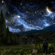Illustration for article titled This stunning painting imagines the real sky that inspired emThe Starry Night/em